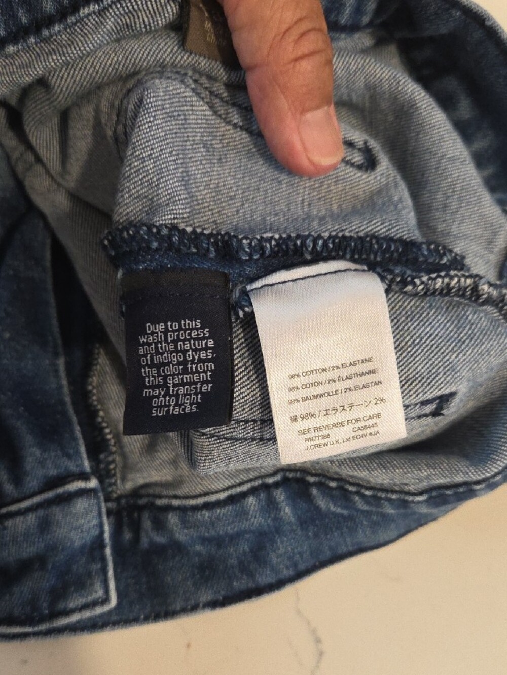 Point Sur J. Crew Mid-Blue Wide-Leg Crop Jeans - Picture 9 of 9